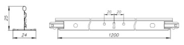 Поперечная направляющая Албес T24 Norma