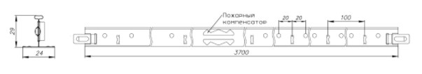 Поперечная направляющая Албес T24 Norma