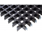 Потолок Грильято 50x50, черный, h=40, 0.32
