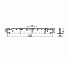 Поперечная направляющая Т-24, L=1200мм., 24x24